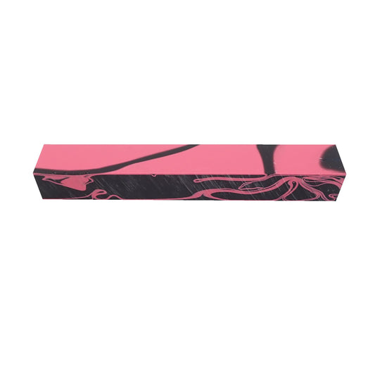 Turners' Mill Pink Panther Abstract Kirinite Acrylic Pen Blank - 150x20x20mm (6x3/4x3/4")