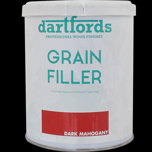 dartfords Dark Mahogany Thixotropic Grain Filler 1.5Kg Tin