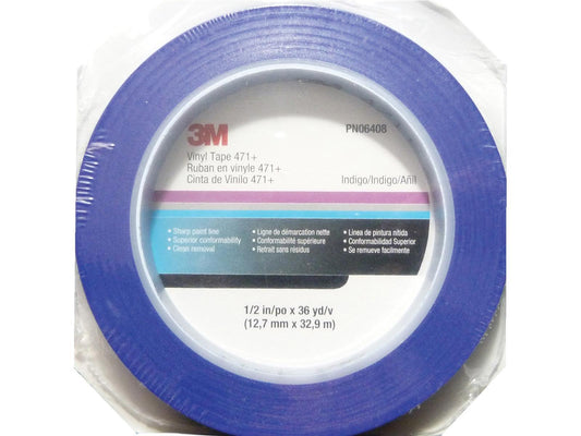 3M 6406 471 Fine Line Masking Tape - 55m x 12mm (180.4'x0.47")