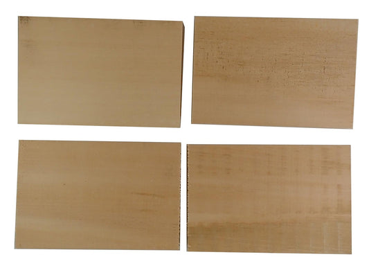 Turners' Mill Basswood Carving Blocks - 150x100x15mm (5.9x3.94x0.59"), Set of 4
