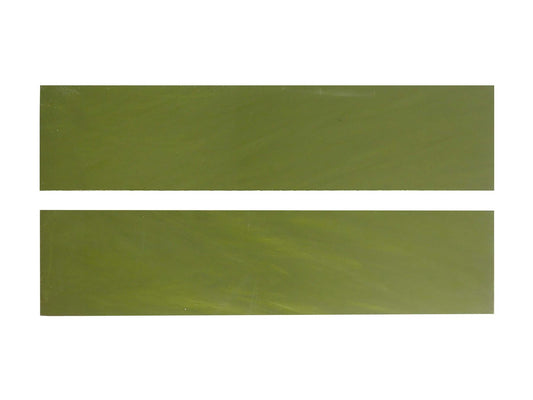 Turners' Mill Venom Green Pearl Kirinite Acrylic Knife Scales (Pair) - 152.4x38.1x3.175mm (6x1.5x0.13")
