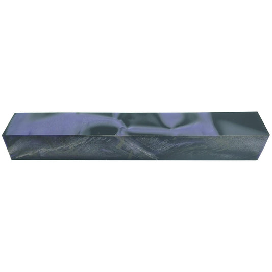 Turners' Mill Purple Haze Abstract Kirinite Acrylic Pen Blank - 150x20x20mm (5.9x0.79x0.79"), 6x3/4x3/4"