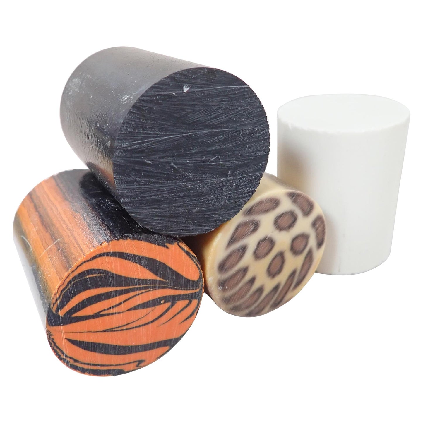 [Turners' Mill] Animal Mixed Polyester Turning Blanks - 63.5x50x50mm, Set of 4
