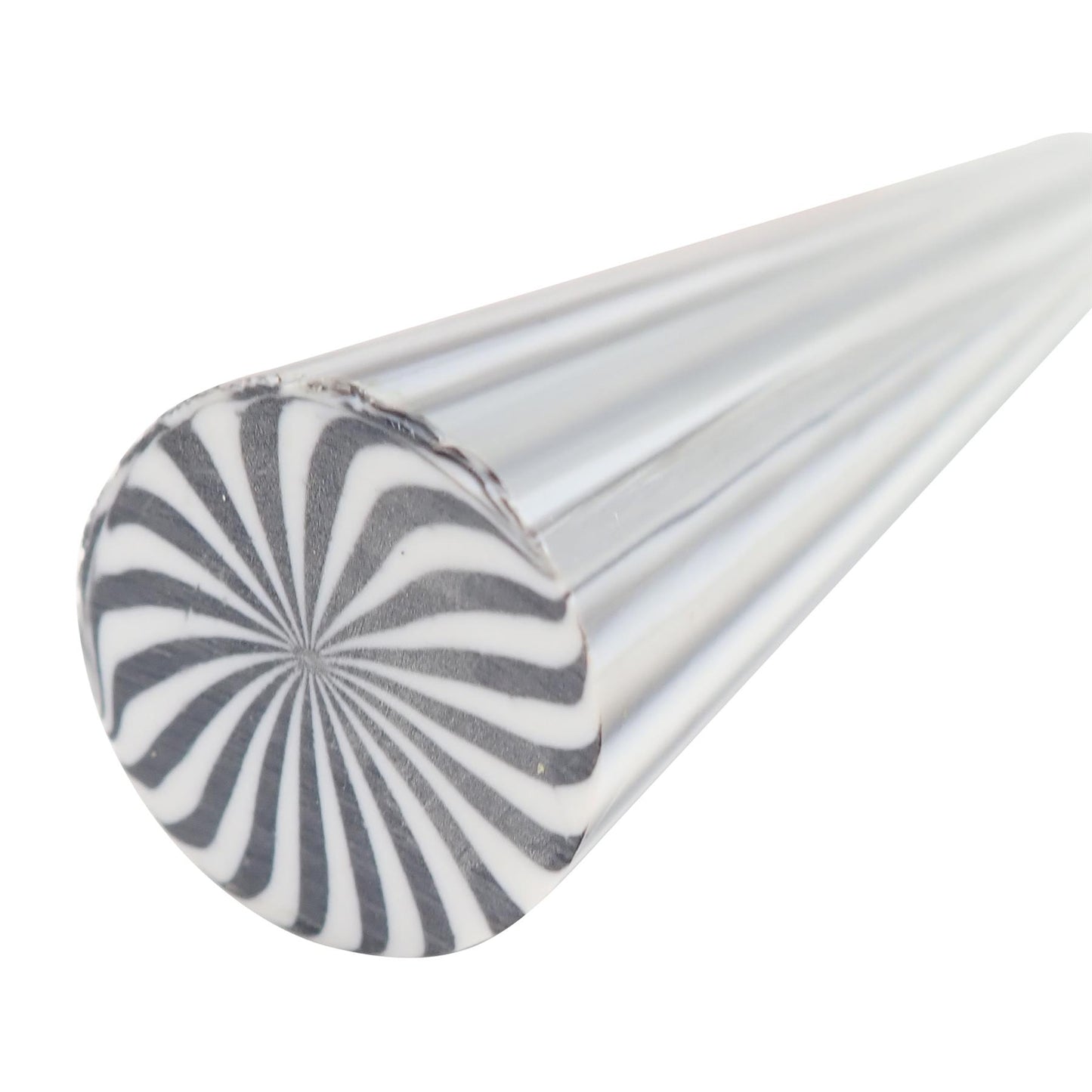 [Turners' Mill] Black/White Zebra Polyester Turning Blank - 63.5x39x39mm