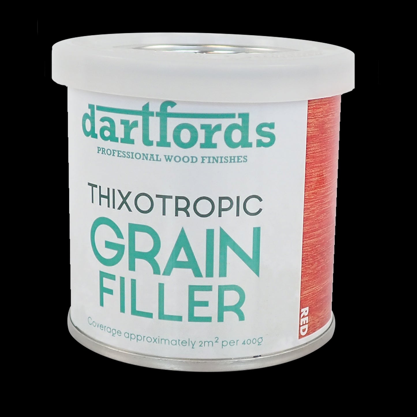 dartfords Cherry Red Thixotropic Grain Filler - 400g Tin