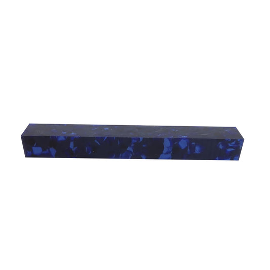 Turners' Mill Blue Pearloid Cellulose Acetate Pen Blank - 150x20x20mm (6x3/4x3/4")