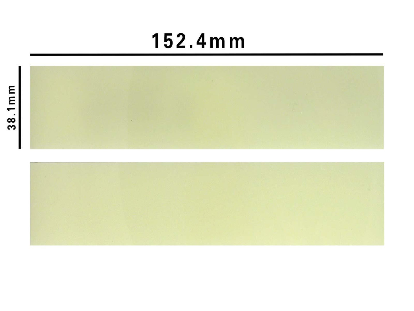Turners' Mill Starlight Glow Luminescent Kirinite Acrylic Knife Scales (Pair) - 152.4x38.1x3.175mm (6x1.5x0.13")