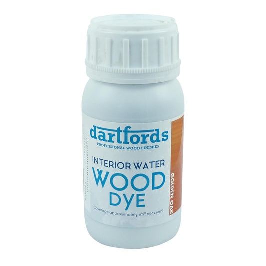 dartfords Golden Oak Interior Water Based Wood Dye - 230ml Tin