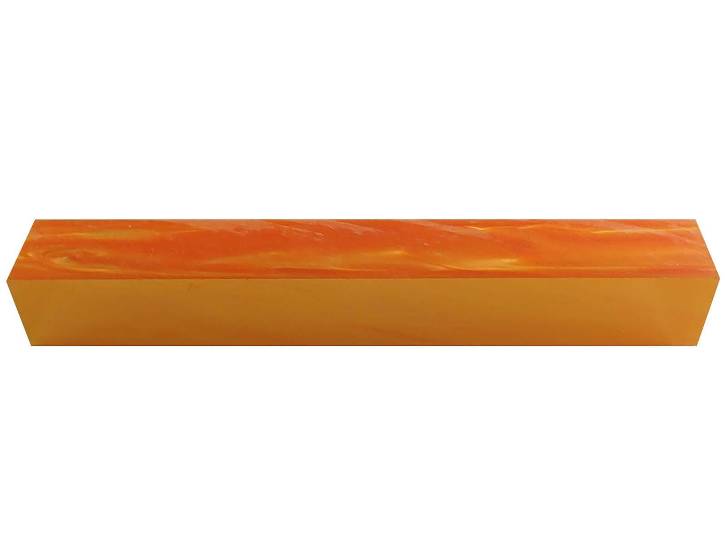 Turners' Mill Orange Pearl Kirinite Acrylic Pen Blank - 150x20x20mm (5.9x0.79x0.79"), 6x3/4x3/4"