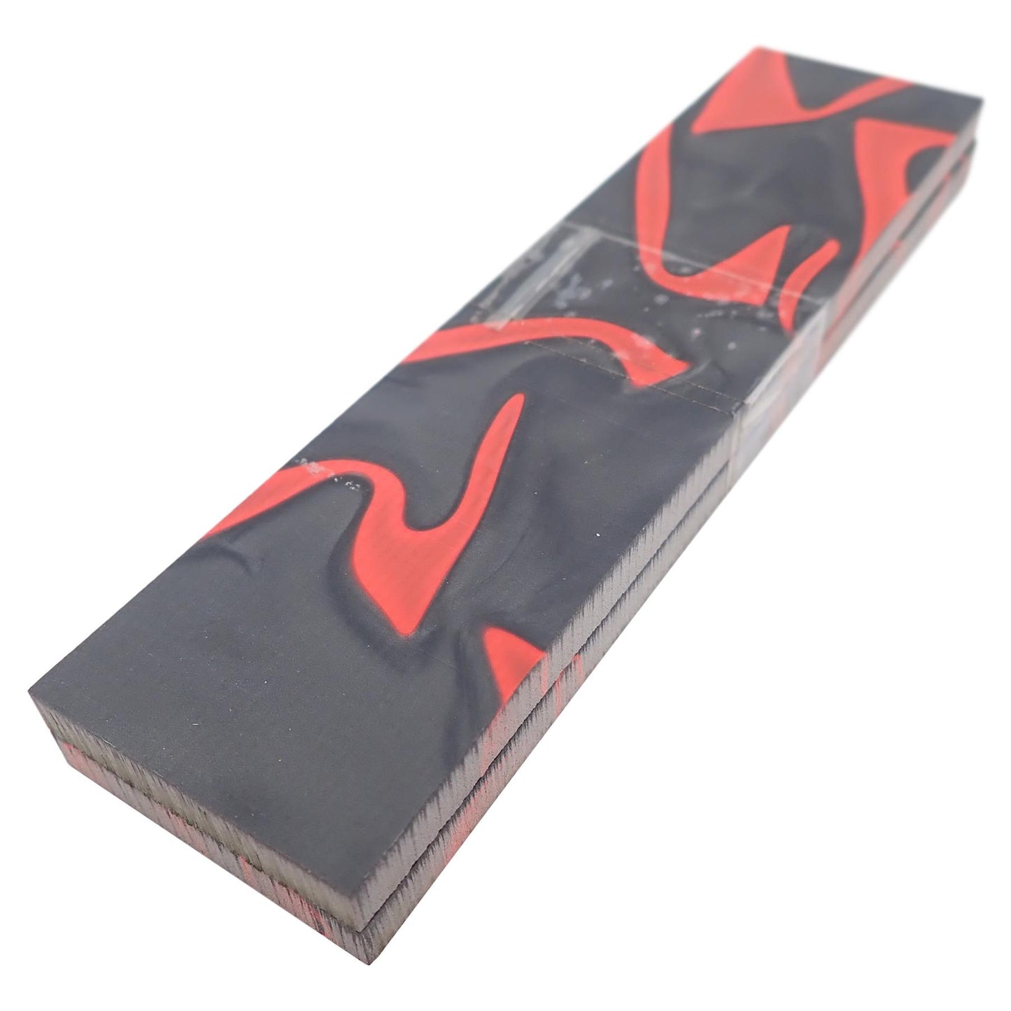 Turners' Mill Lava Flow Abstract Kirinite Acrylic Knife Scales (Pair) - 152.4x38.1x6.35mm (6x1.5x0.25")