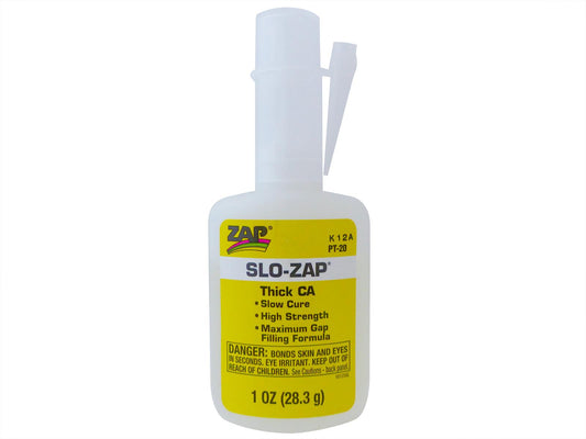 Zap PT20 Slo-Zap Superglue - 28g Bottle, 1Oz