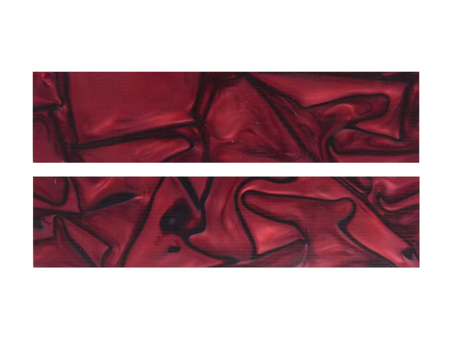 Turners' Mill True Blood Abstract Kirinite Acrylic Knife Scales (Pair) - 152.4x38.1x6.35mm (6x1.5x0.25")