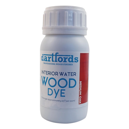 dartfords Medium Oak Interior Water Based Wood Dye - 230ml Tin