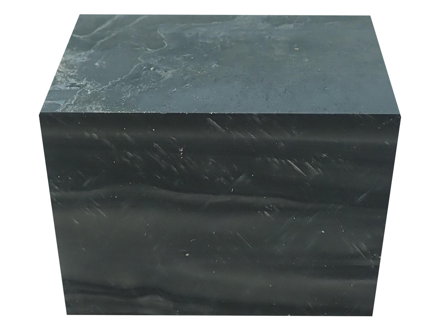Turners' Mill Carbon Abstract Kirinite Acrylic Block - 64x42x42mm (2.5x1.65x1.65")