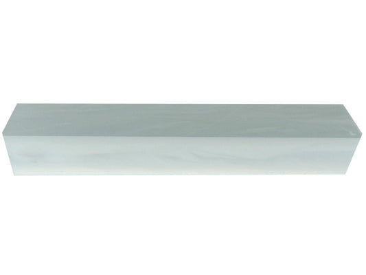Turners' Mill White Pearl Kirinite Acrylic Pen Blank - 150x20x20mm (5.9x0.79x0.79"), 6x3/4x3/4"