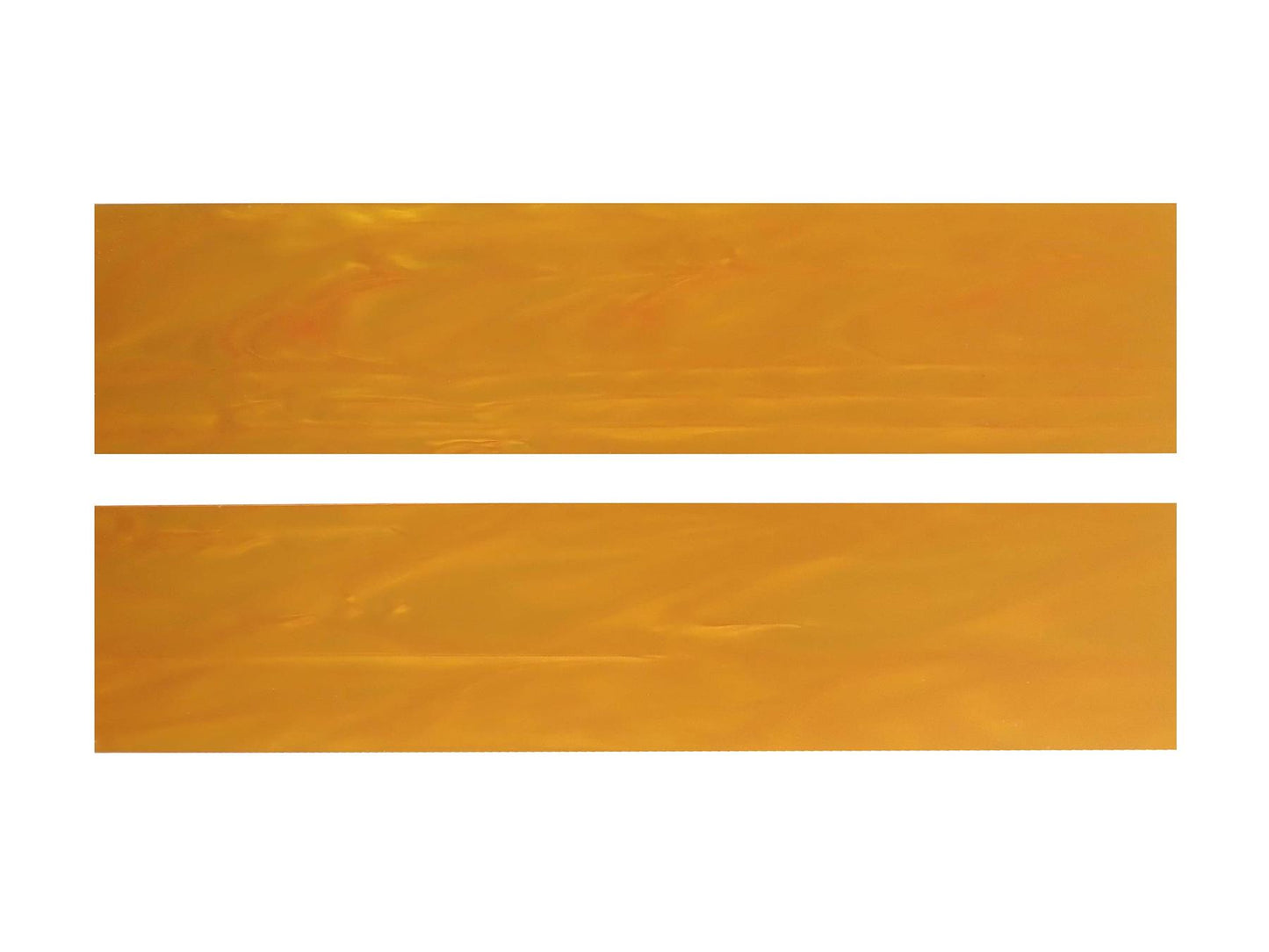 Turners' Mill Orange Pearl Kirinite Acrylic Knife Scales (Pair) - 152.4x38.1x3.175mm (6x1.5x0.13")