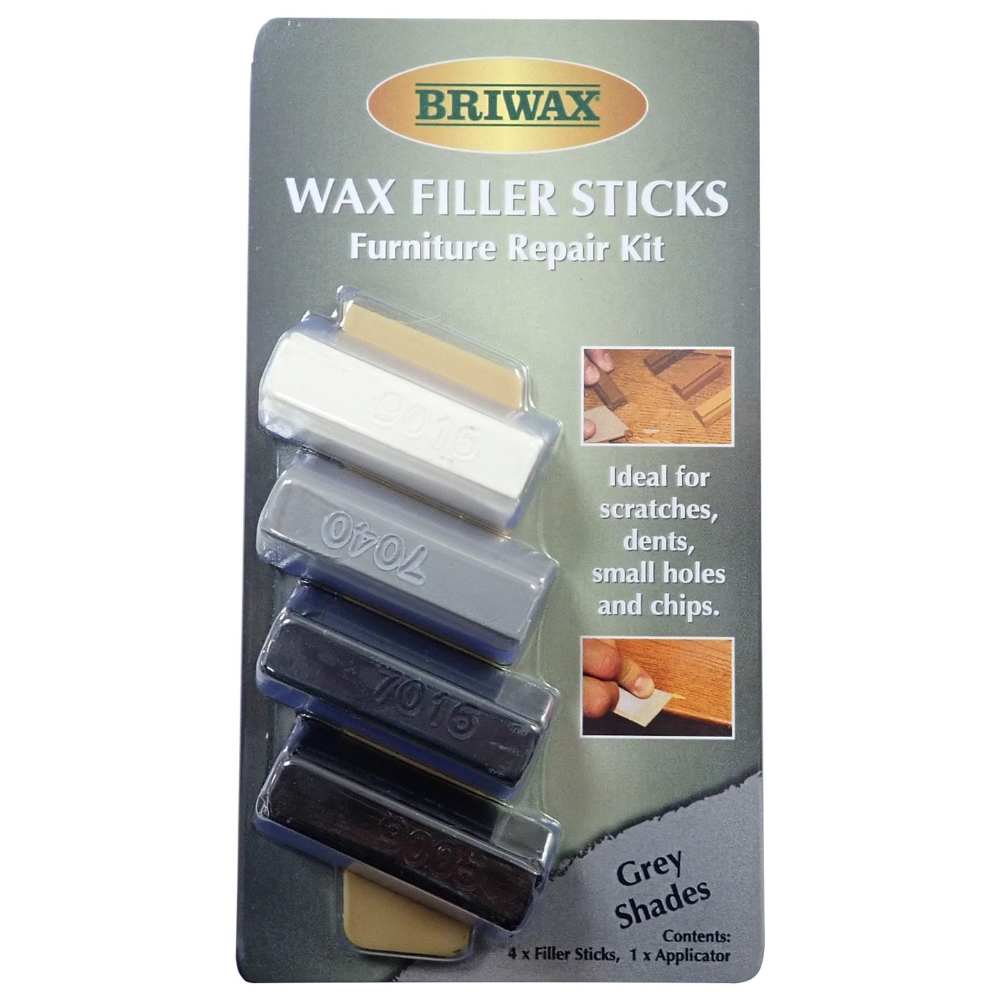 Briwax Grey Filler Sticks 40ml (Set of 4)