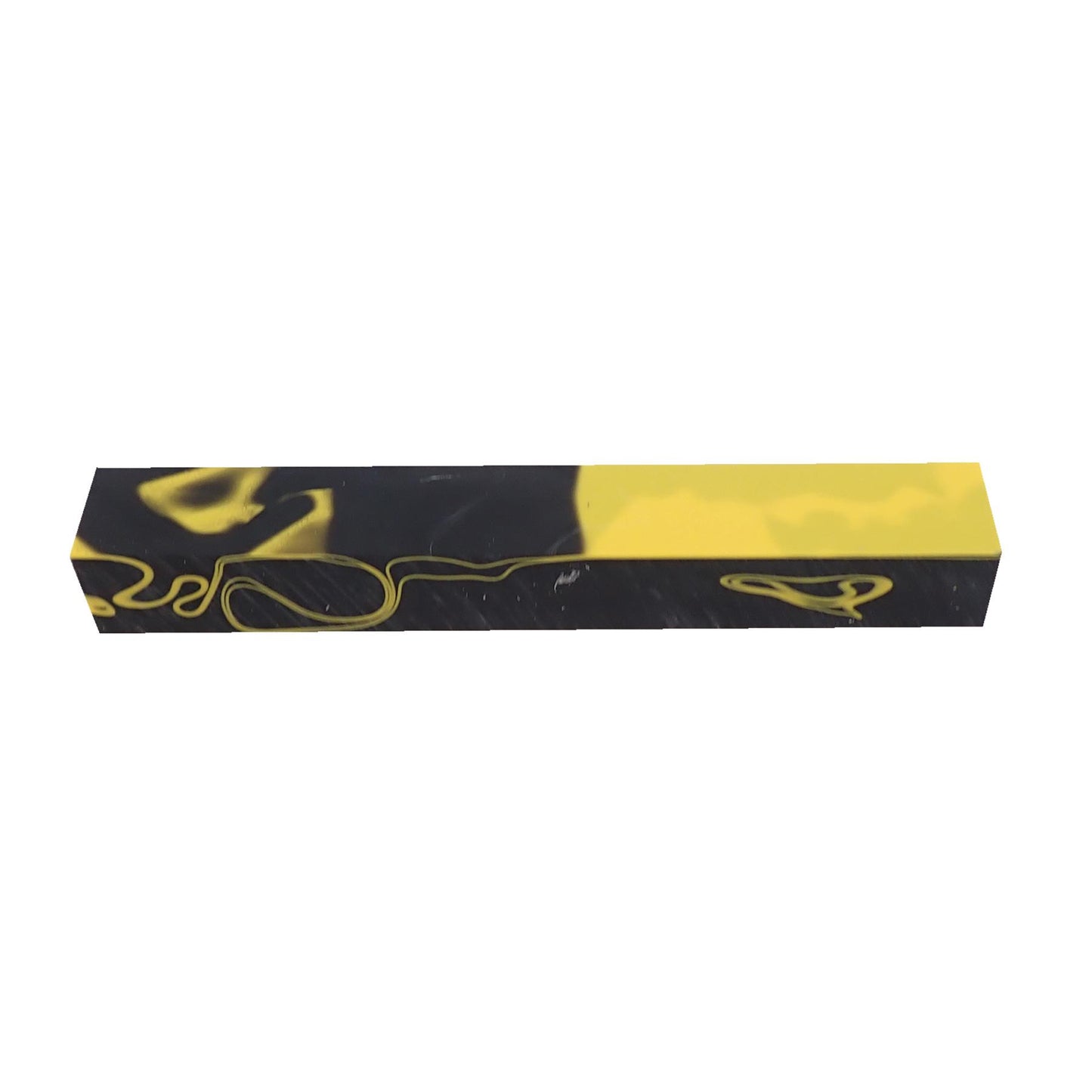 Turners' Mill Yellow Jacket Abstract Kirinite Acrylic Pen Blank - 150x20x20mm (6x3/4x3/4")
