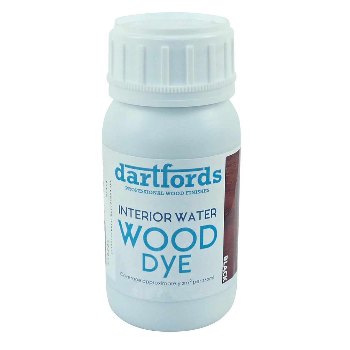 dartfords Black Interior Water Based Wood Dye - 230ml Tin