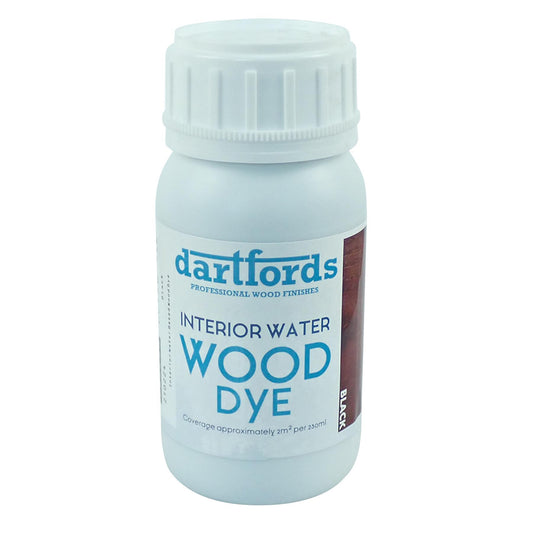 dartfords Black Interior Water Based Wood Dye - 230ml Tin