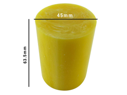 Turners' Mill Lemon Natural Polyester Rod - 63.5x45x45mm (2.5x1.77x1.77"), 2.5" x 1.75"