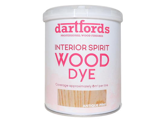 dartfords Antique Pine Interior Spirit Based Wood Dye - 1 litre Tin