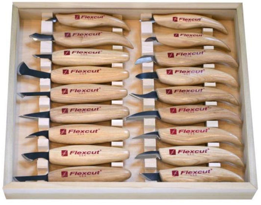 Flexcut KN250 Deluxe Knife Set (Set of 18)