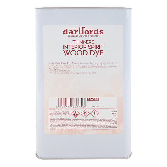 dartfords Spirit Interior Wood Dye Thinners 5 litre Jerrycan