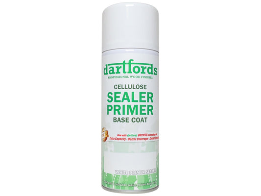 dartfords White Cellulose Sanding Sealer - 400ml Aerosol