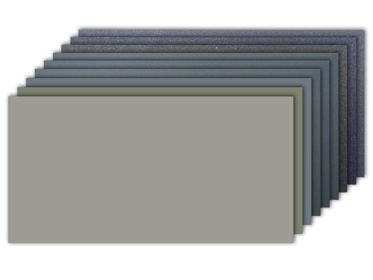 Micro-Mesh Cushioned Abrasive Sheets - 304.8x152.4mm (12x6"), Set of 9, 1500-12000