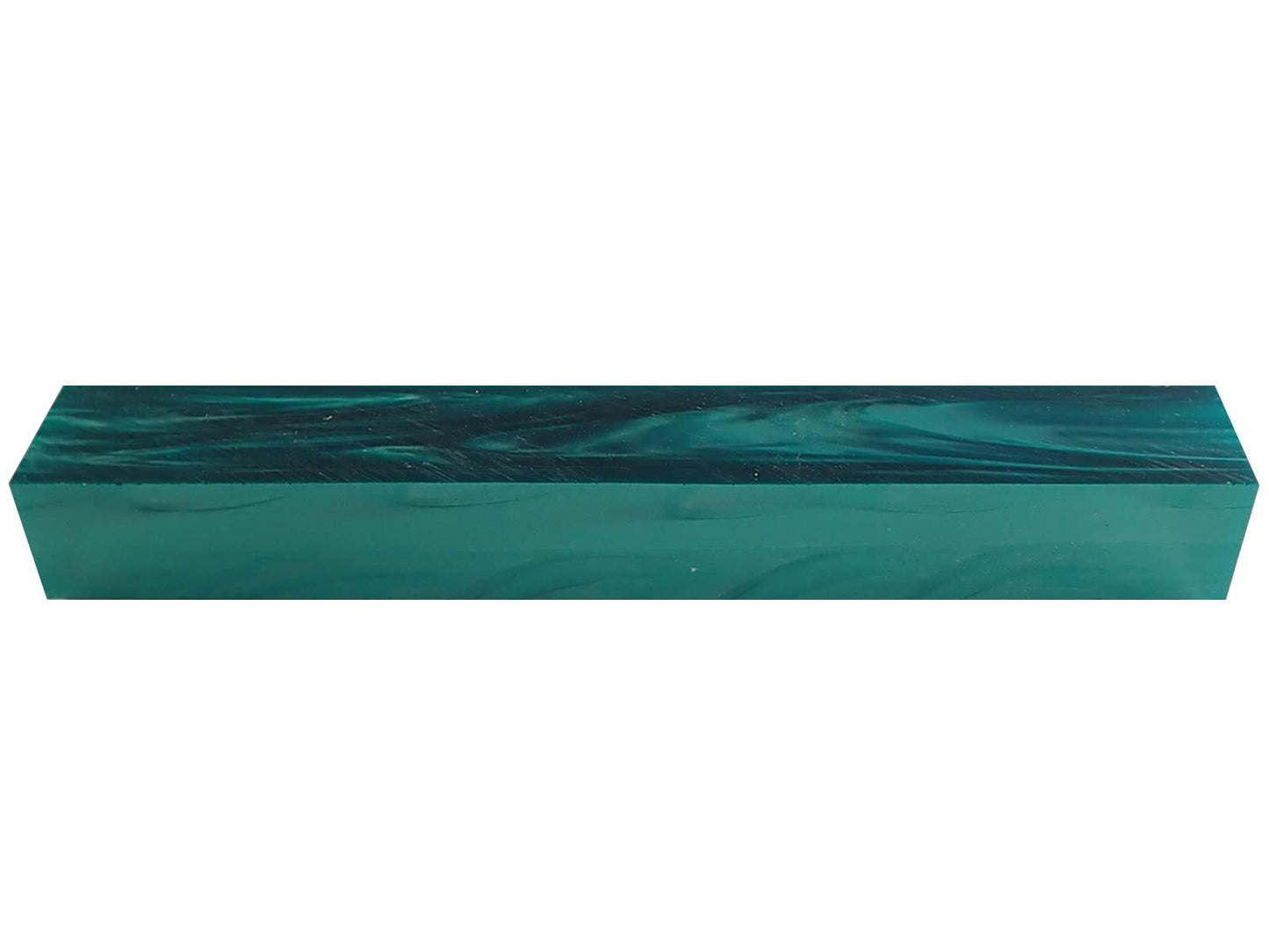 Turners' Mill Teal Pearl Kirinite Acrylic Pen Blank - 150x20x20mm (5.9x0.79x0.79"), 6x3/4x3/4"