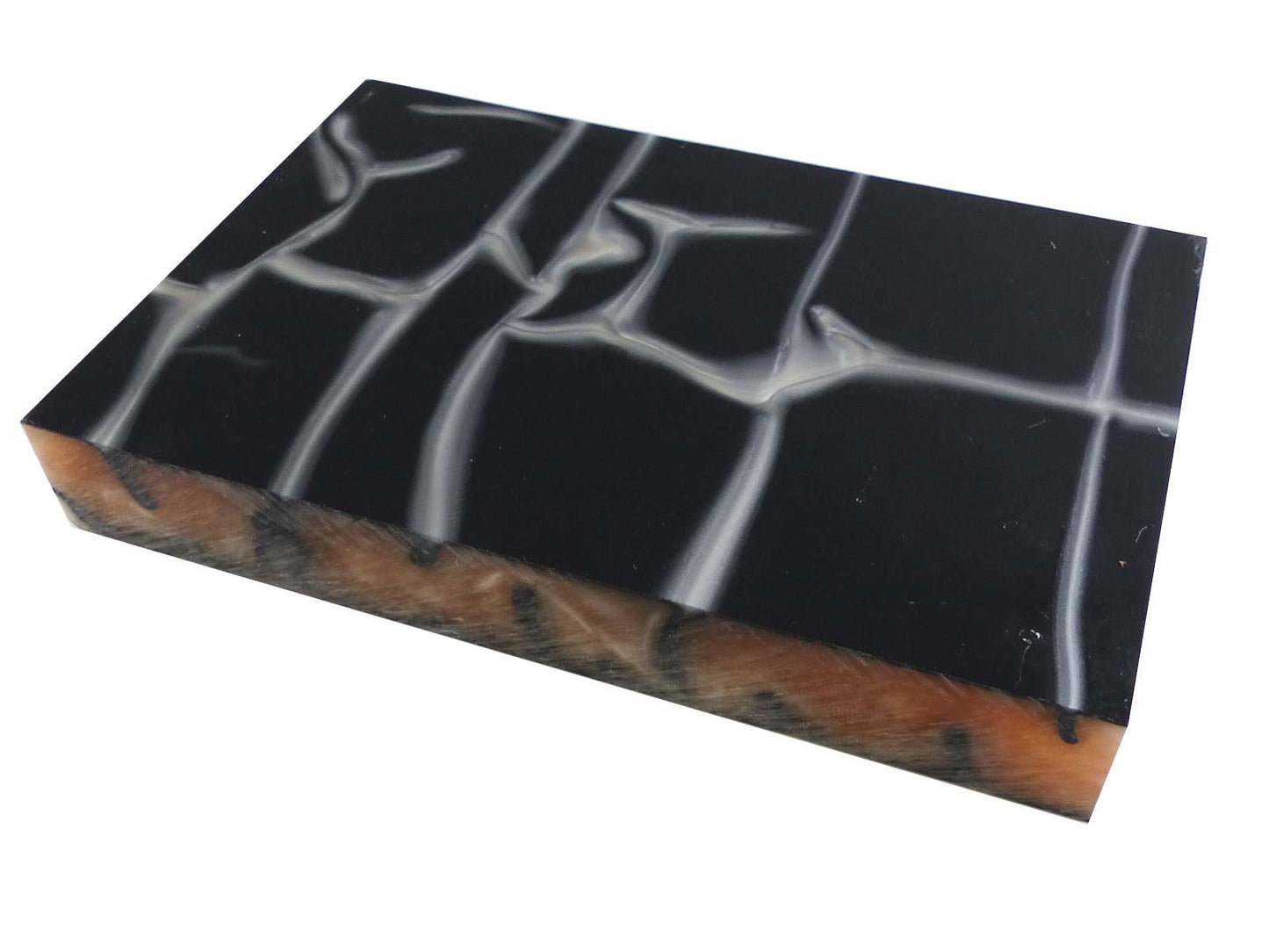 Turners' Mill Oyster Abstract Kirinite Acrylic Block - 150x100x20mm (5.9x3.94x0.79"), 6x4x3/4"