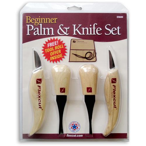 Flexcut KN600 Beginner Palm & Knife Set