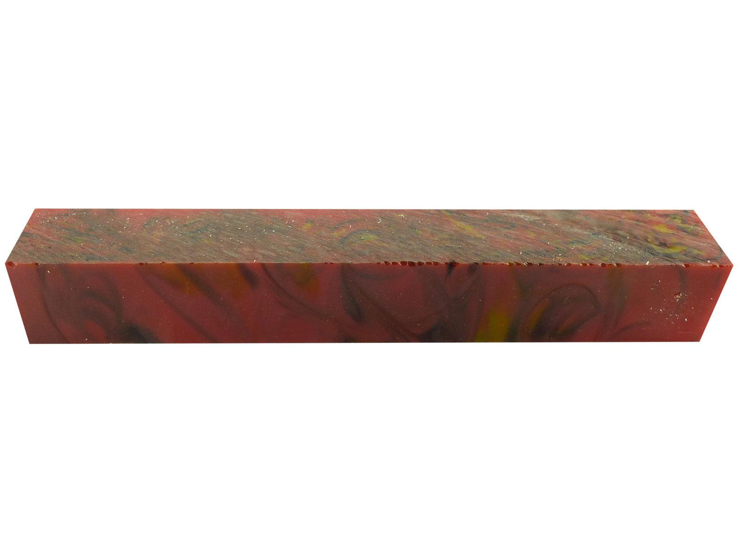 Turners' Mill Light Red California Kirinite Acrylic Pen Blank - 150x20x20mm (5.9x0.79x0.79"), 6x3/4x3/4"