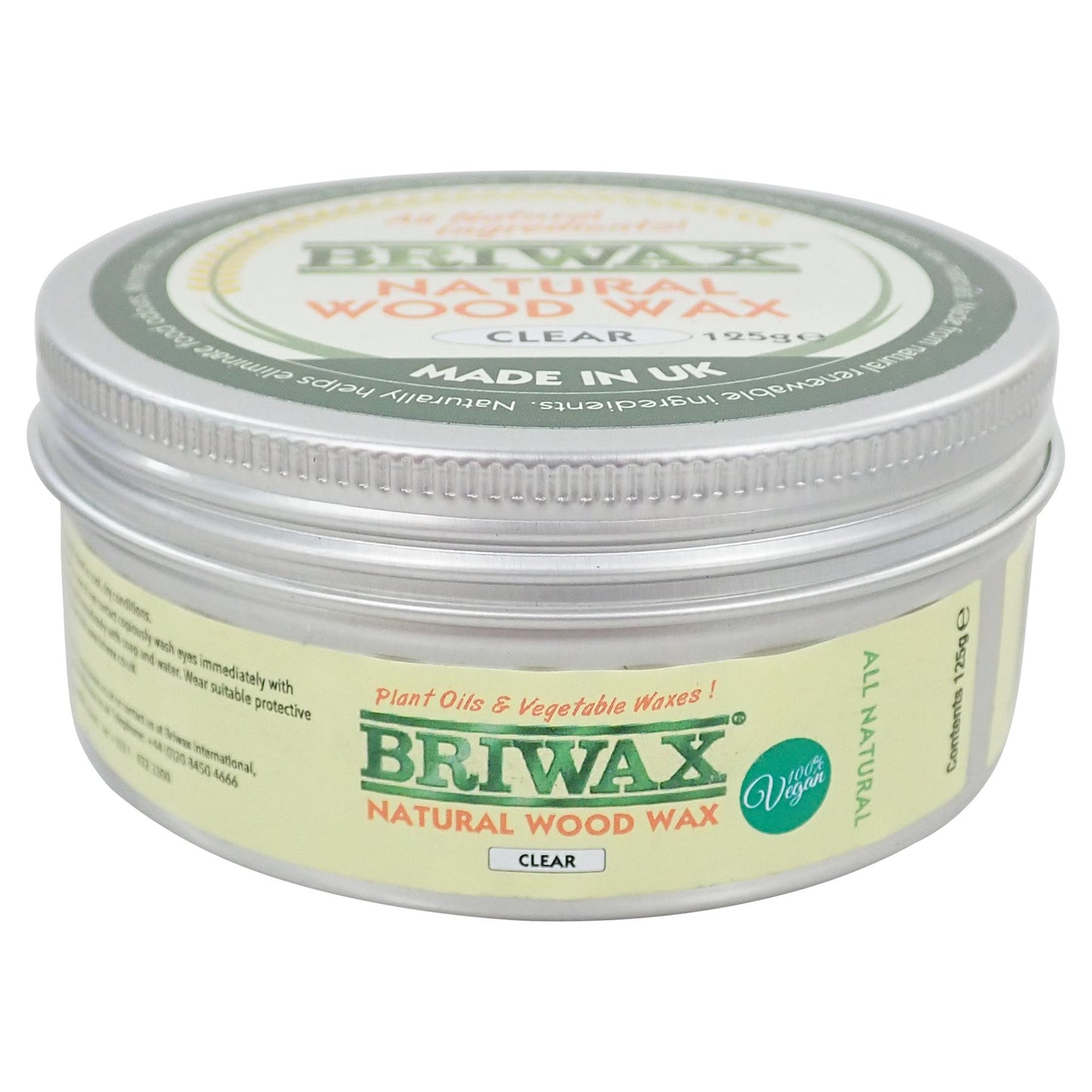 Briwax Clear Natural Wood Wax 125ml