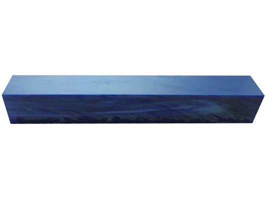 Turners' Mill Deep Blue Pearl Kirinite Acrylic Pen Blank - 150x20x20mm (5.9x0.79x0.79"), 6x3/4x3/4"