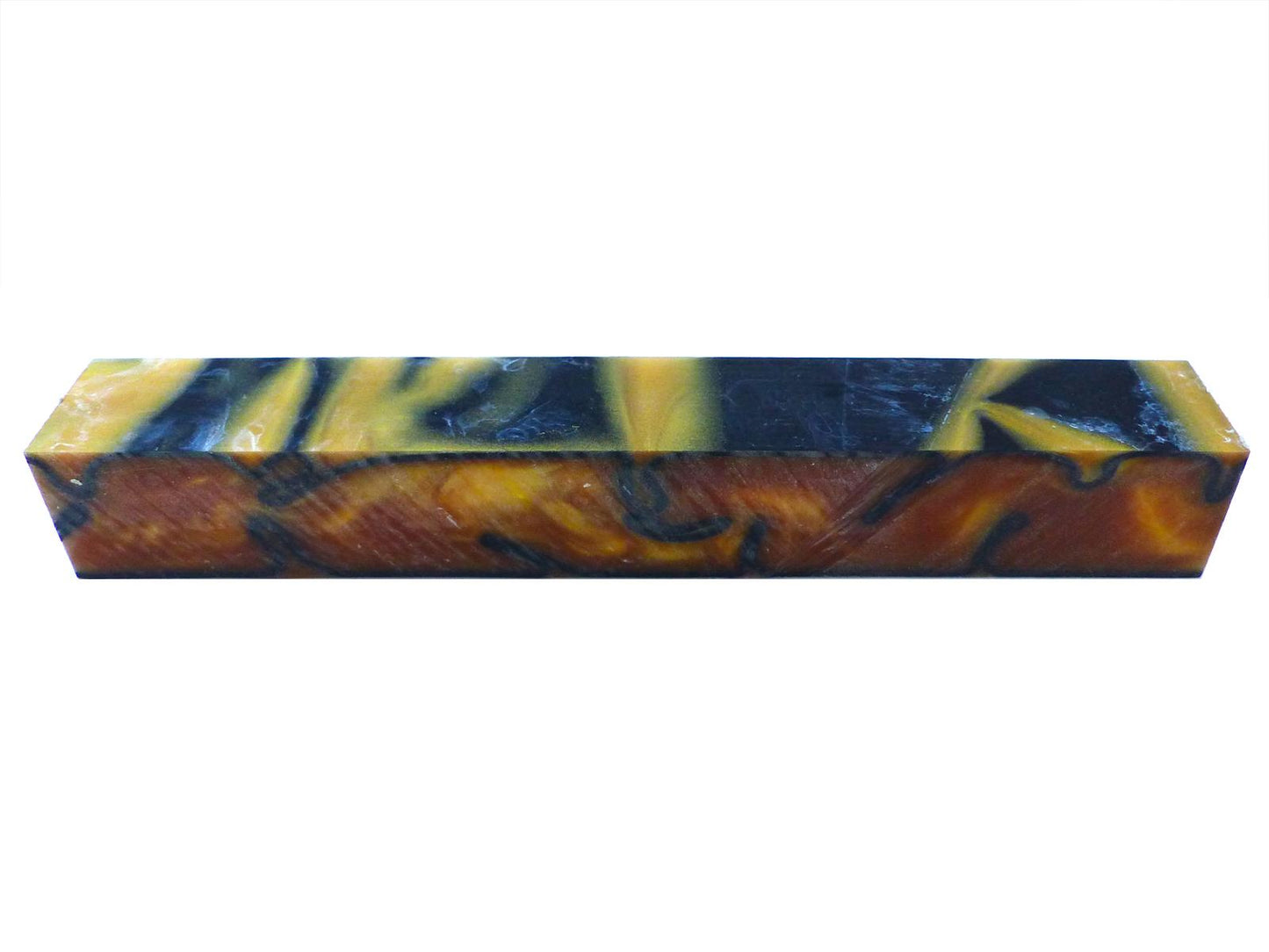 Turners' Mill Kirinite Liquid Gold Abstract Kirinite Acrylic Pen Blank - 150x20x20mm (5.9x0.79x0.79"), 6x3/4x3/4"