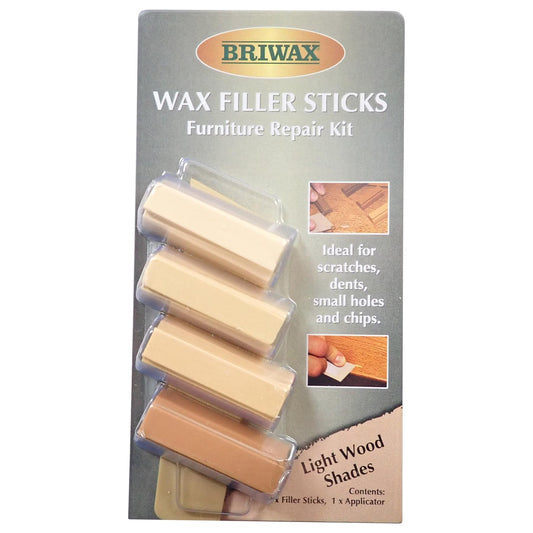 Briwax Light Brown Filler Sticks 40ml (Set of 4)