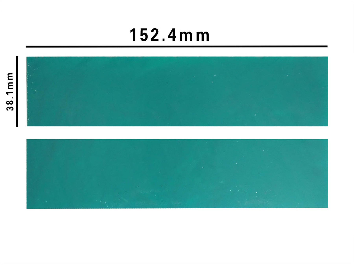 Turners' Mill Teal Pearl Kirinite Acrylic Knife Scales (Pair) - 152.4x38.1x6.35mm (6x1.5x0.25")