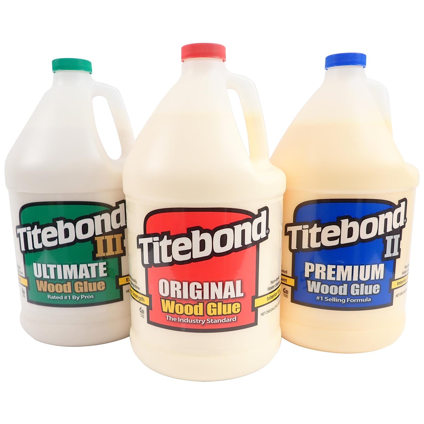 Titebond Original, Premium and Ultimate Wood Glue Selection Pack (Gallon) (Set of 3)