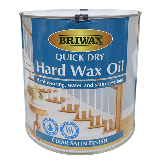 Briwax Satin Clear Quick Dry Hard Wax Oil 2.5 litre Tin