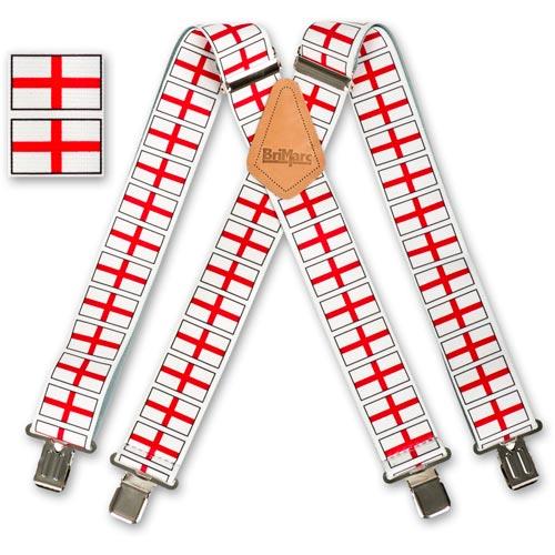 Brimarc St George'S Cross England Flag Heavy Duty Braces