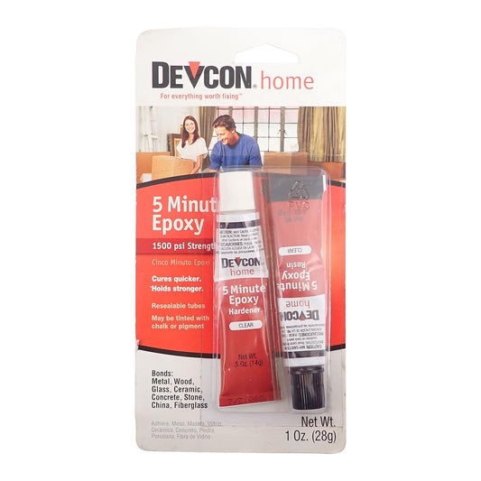 Devcon 5 Minute Epoxy - 28g Tube, 1Oz