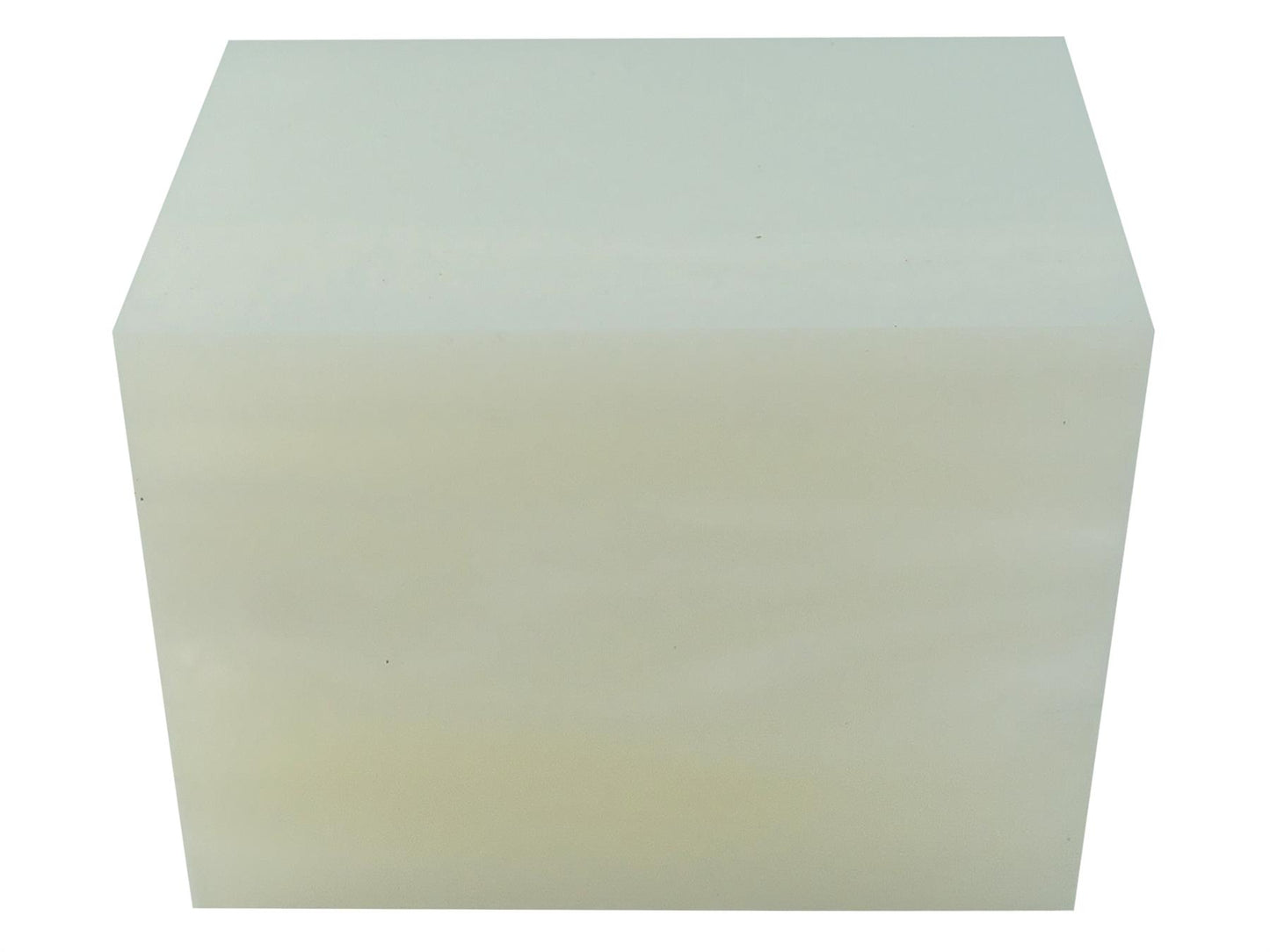 Turners' Mill Wedding White Pearl Kirinite Acrylic Block - 64x42x42mm (2.5x1.65x1.65")