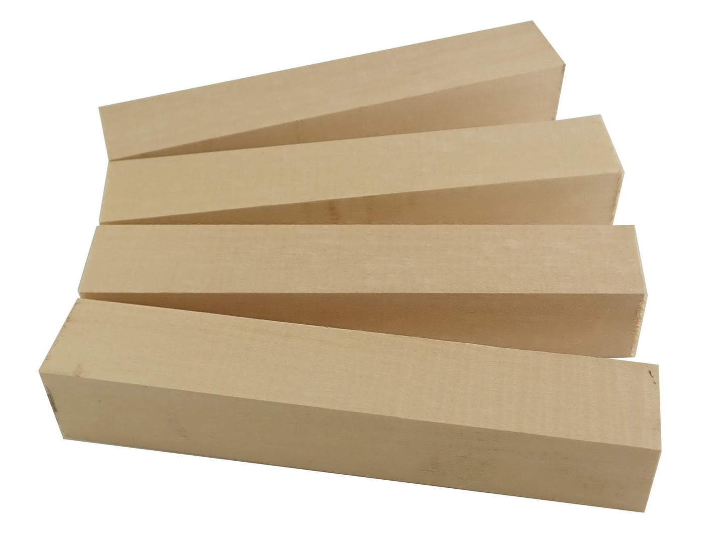Turners' Mill Basswood Carving Blocks - 150x25x25mm (5.9x0.98x0.98"), Set of 4