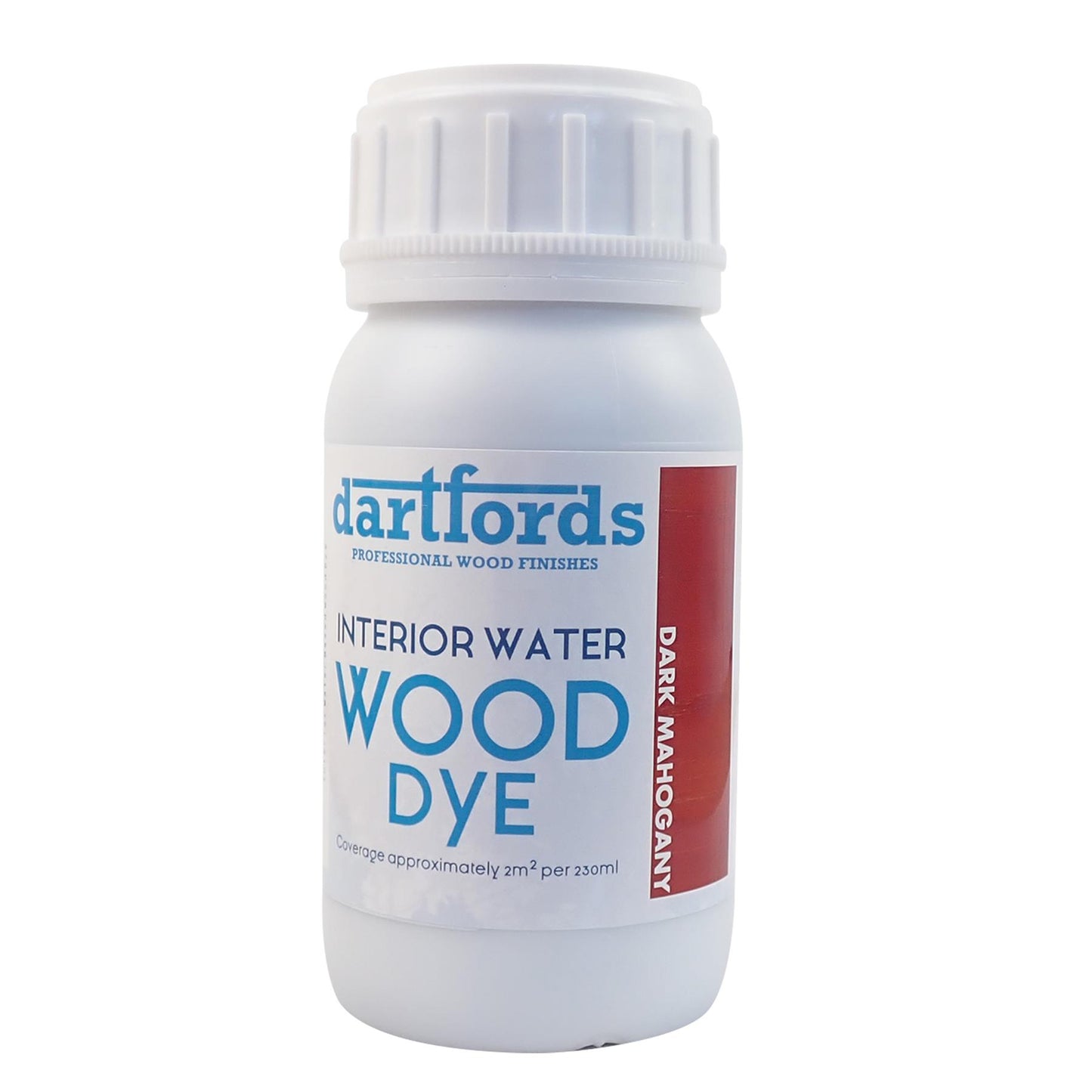 dartfords Dark Mahogany Interior Water Based Wood Dye - 230ml Tin