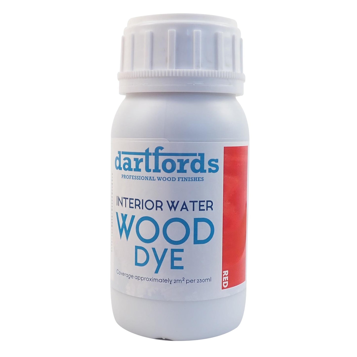 dartfords Red Interior Water Based Wood Dye - 230ml Tin