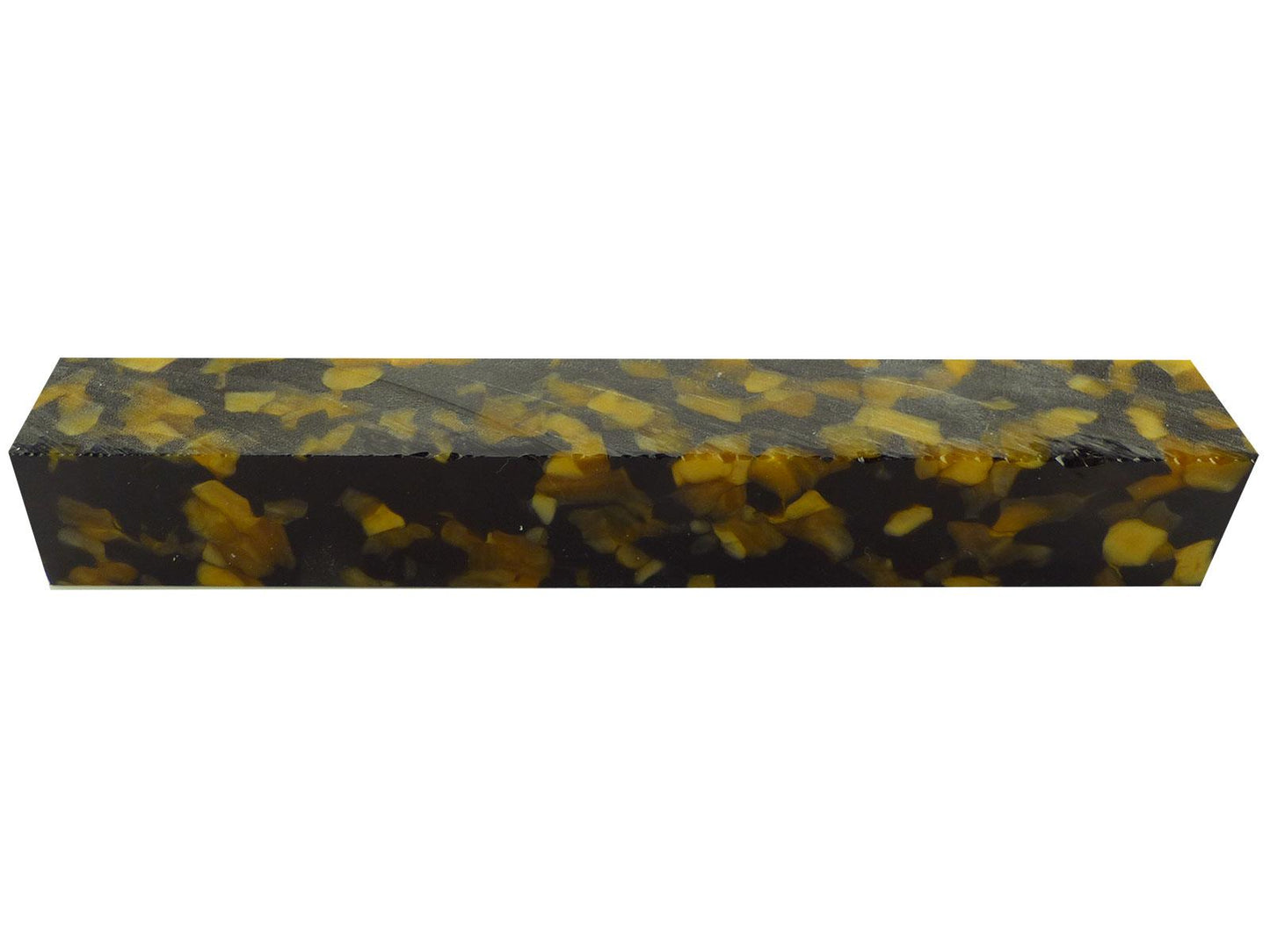Turners' Mill Honey Noir Stardust Kirinite Acrylic Pen Blank - 150x20x20mm (5.9x0.79x0.79"), 6x3/4x3/4"
