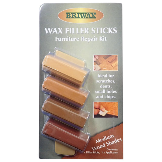 Briwax Medium Brown Filler Sticks 40ml (Set of 4)