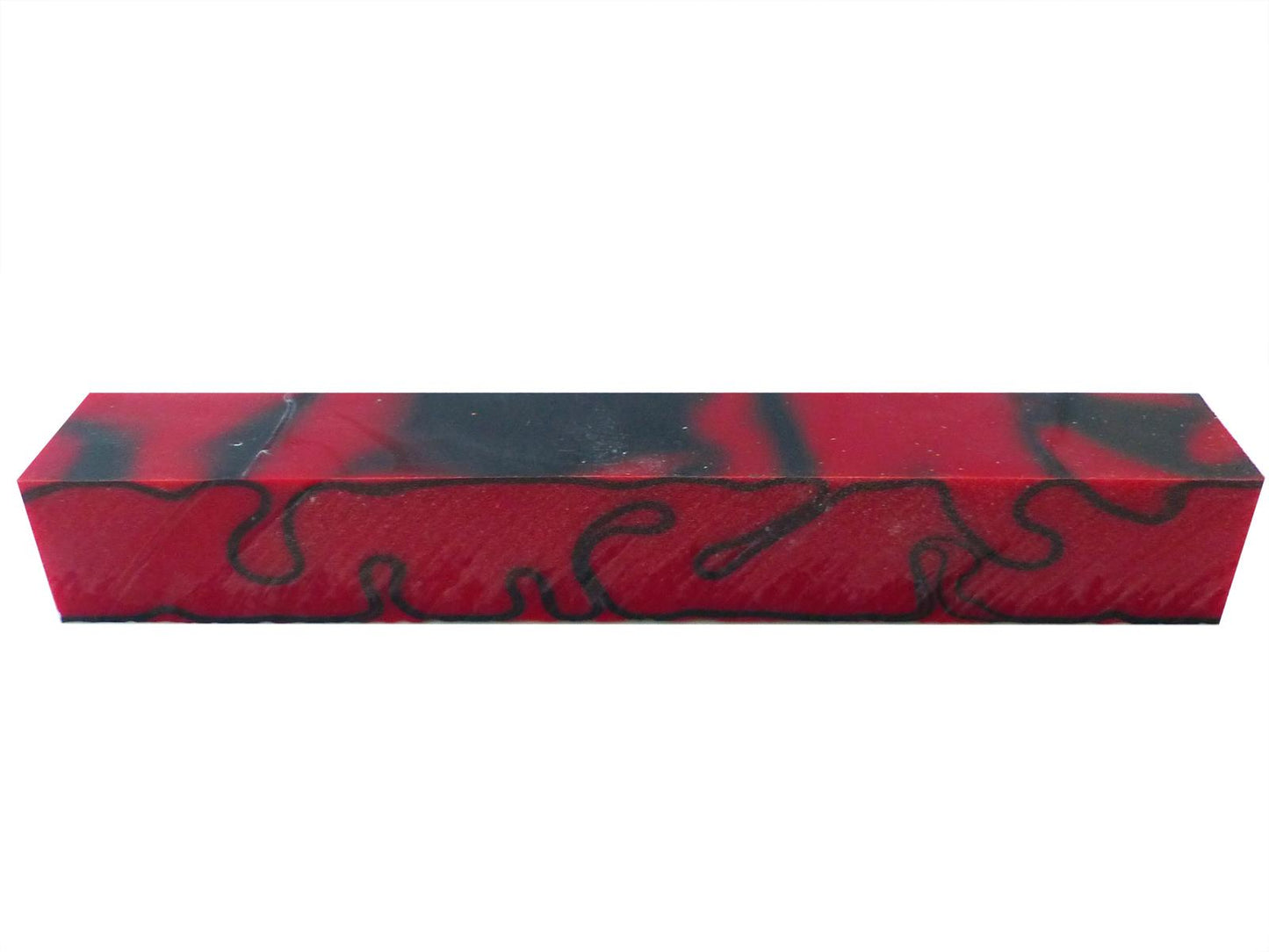 Turners' Mill Kirinite Red Devil Abstract Kirinite Acrylic Pen Blank - 150x20x20mm (5.9x0.79x0.79"), 6x3/4x3/4"